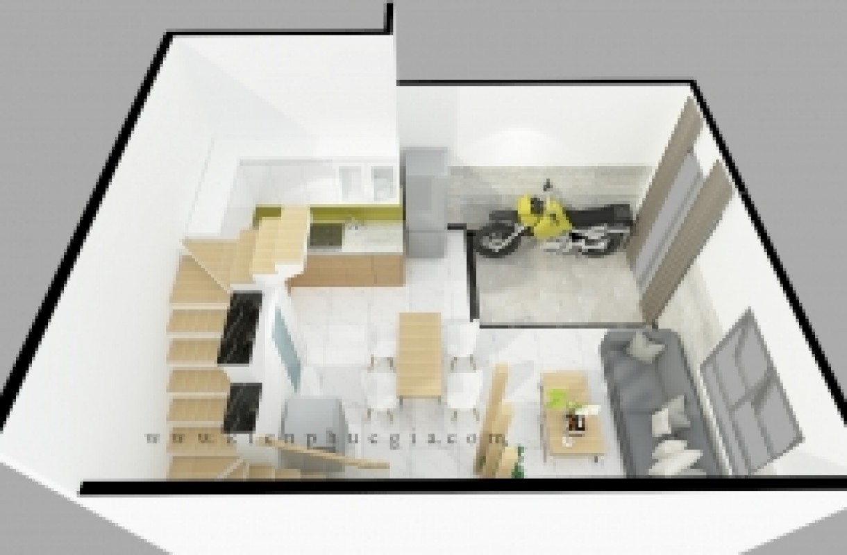 Cải tạo nhà phố trong hẻm 212 Nguyễn Gia Nguyễn quận 3