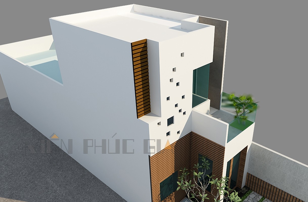 Mẫu nhà phố 1 trệt 1 lầu tại Tân Thạnh - Long An