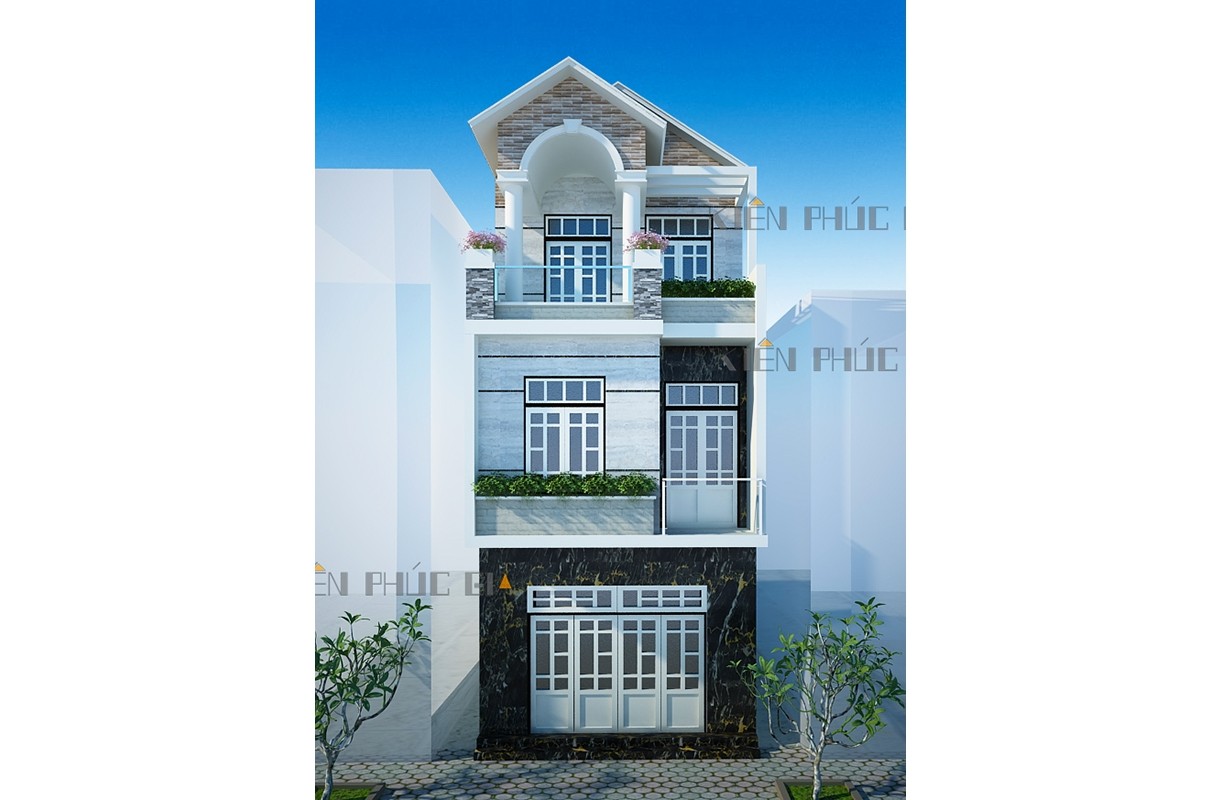 Mẫu nhà phố 2 tầng 5x16m kiến trúc hiện đại ở quận Tân Phú