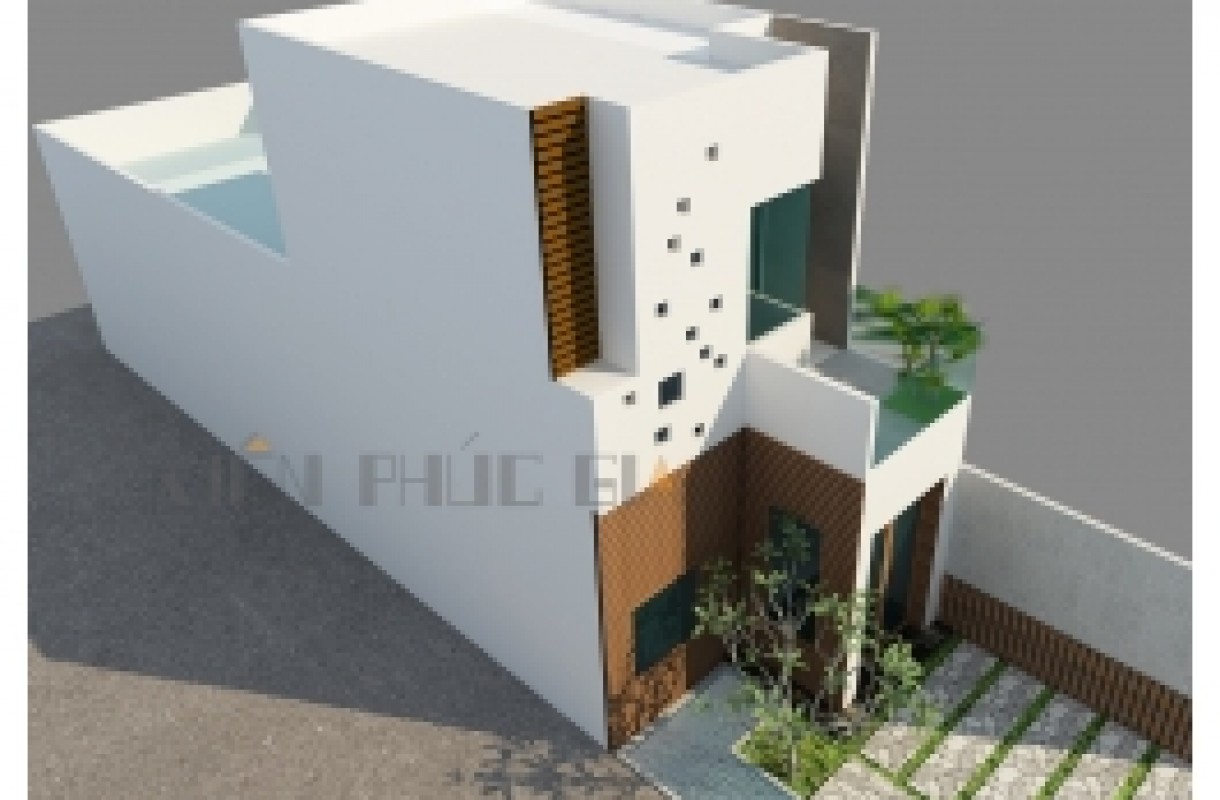 Mẫu nhà phố 1 trệt 1 lầu tại Tân Thạnh - Long An