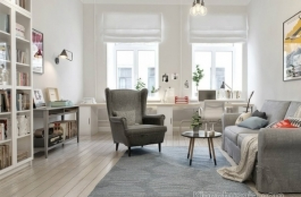 Thiết kế nội thất căn hộ 65m2 2 phòng ngủ