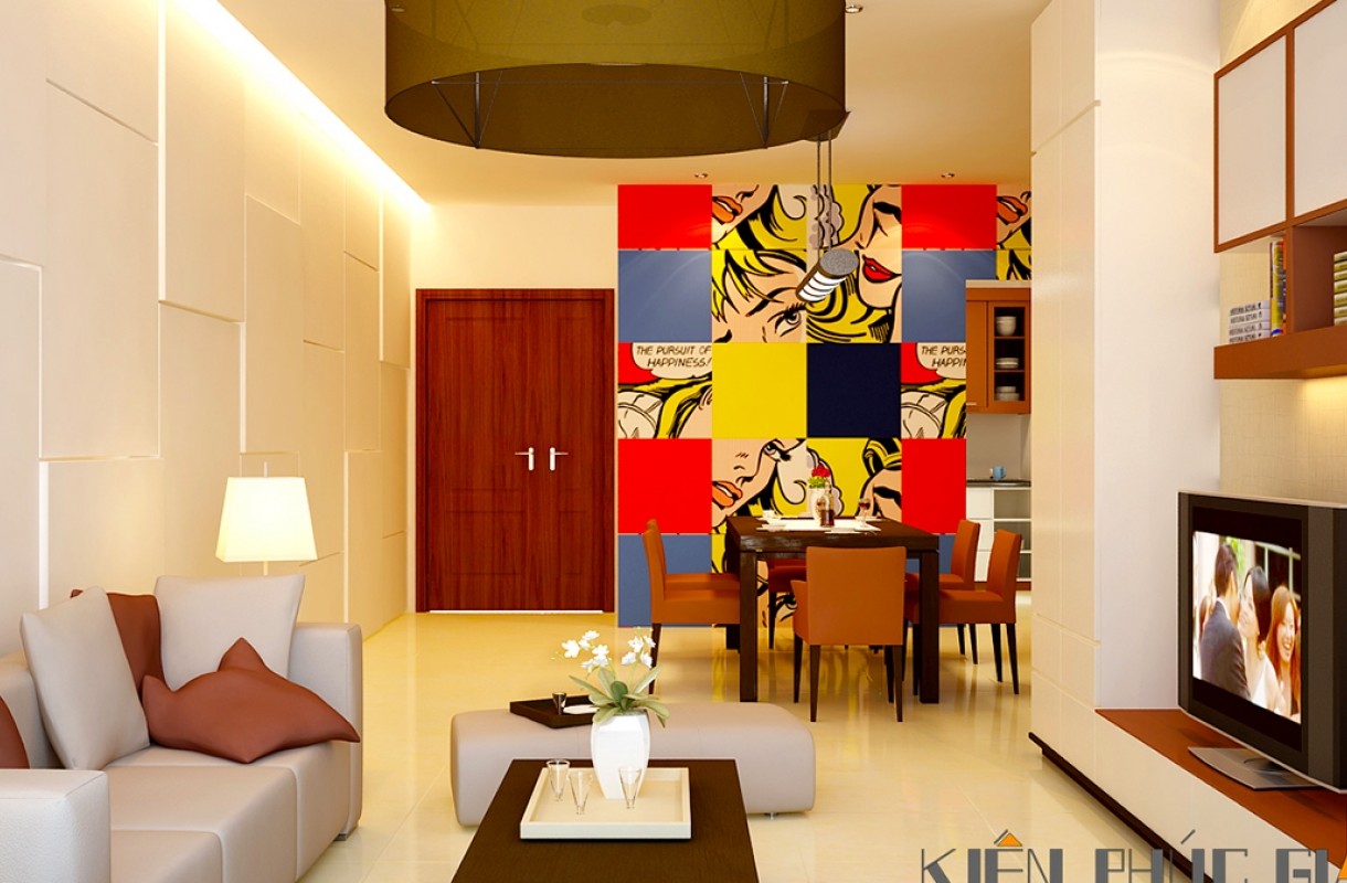Thiết kế nội thất căn hộ 80m2