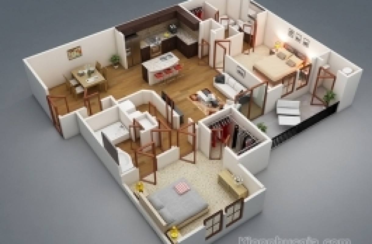 Thiết kế nội thất căn hộ chung cư 57m2 chuyên nghiệp