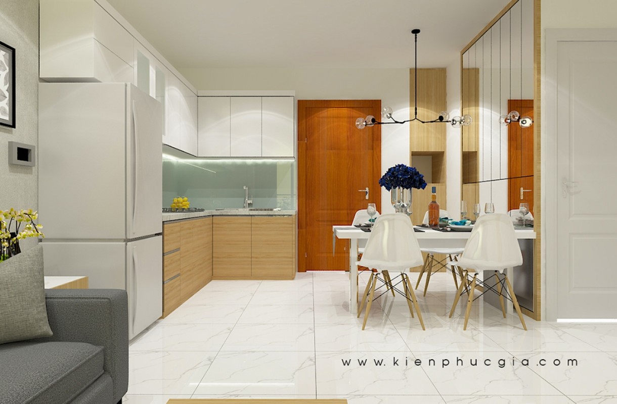 Nhẹ Nhàng giản đơn với mẫu thiết kế nội thất căn hộ Gia Hoà