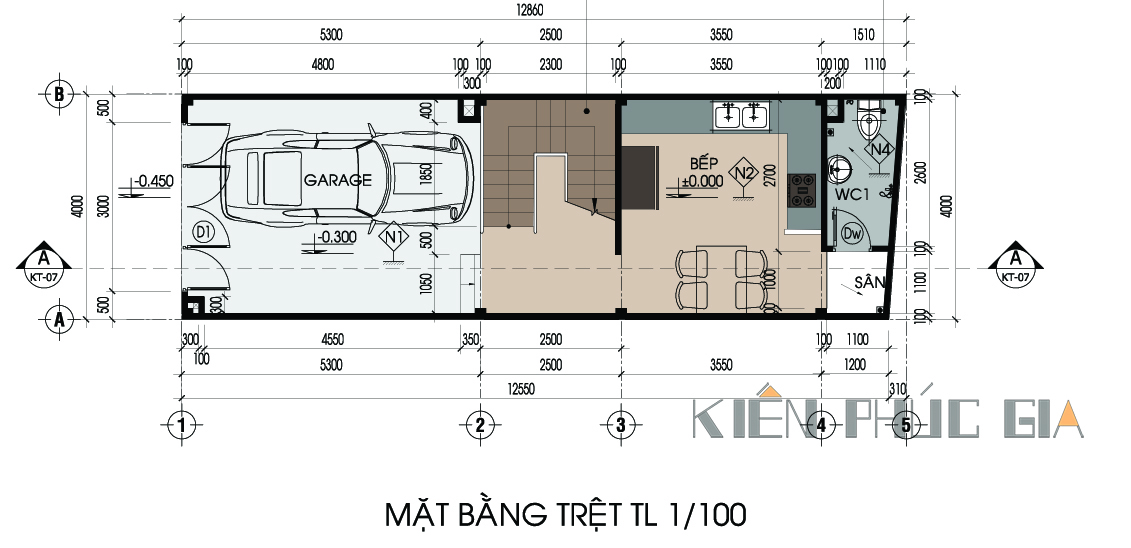 Thiết kế Nhà Phố- Nhà Phố 3 tầng - quận 11 ảnh 4