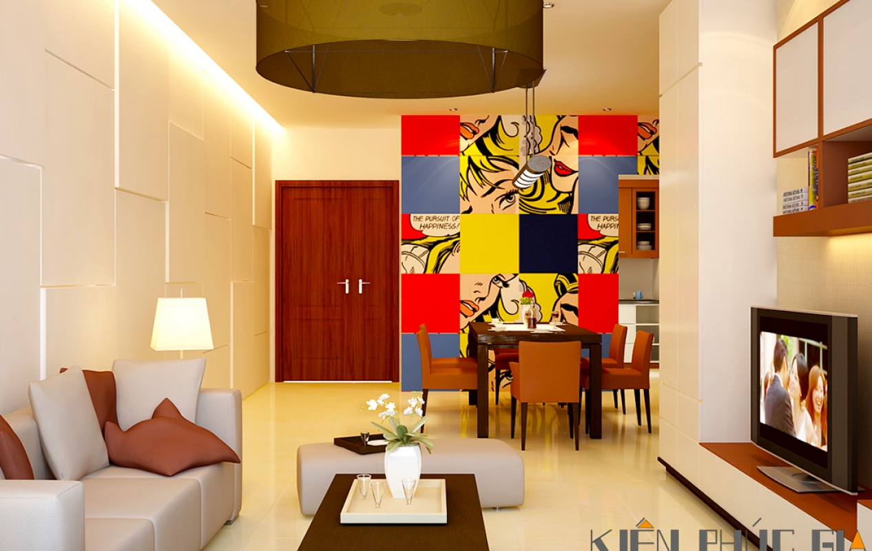 Thiết kế nội thất căn hộ 80m2