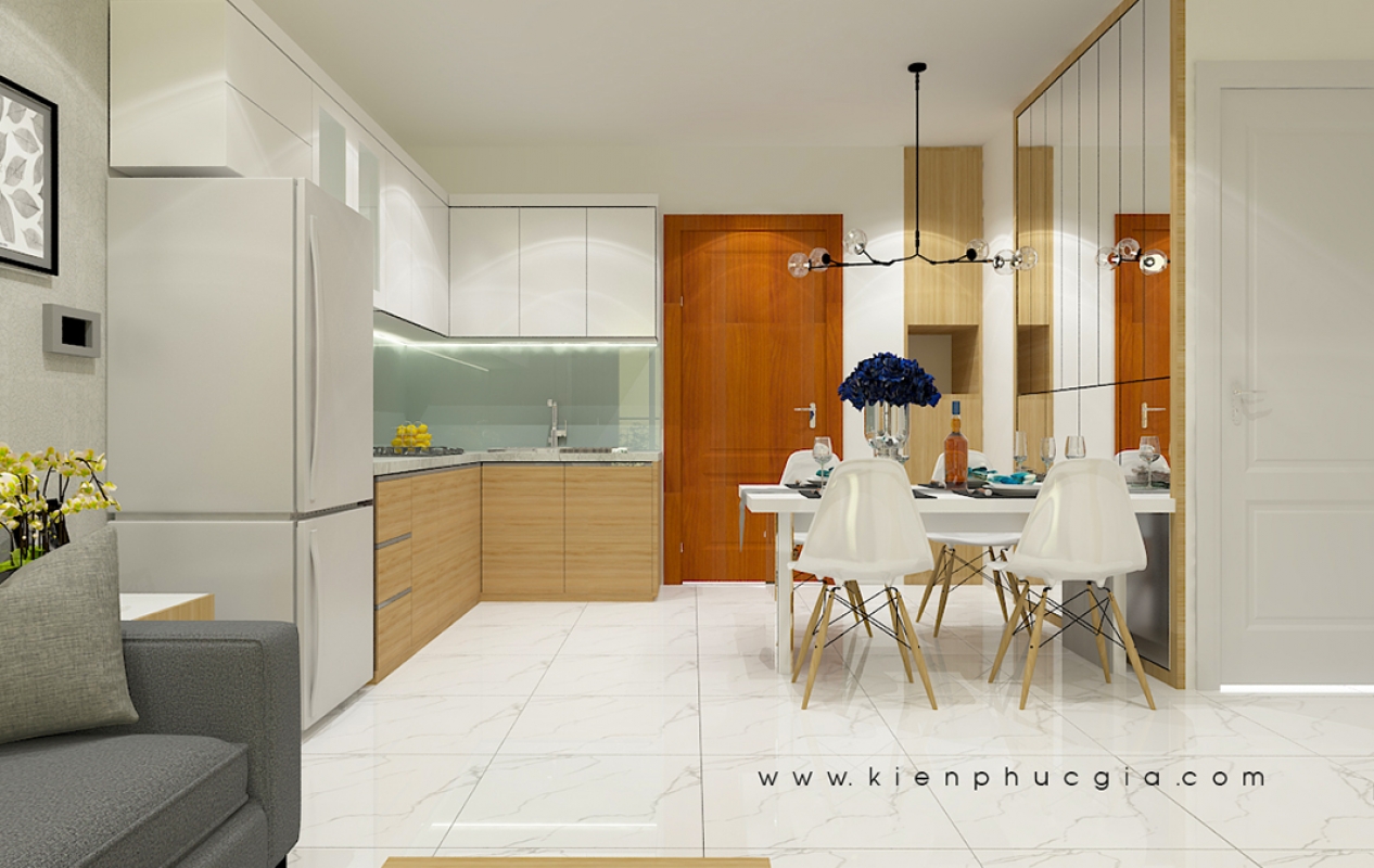 Nhẹ Nhàng giản đơn với mẫu thiết kế nội thất căn hộ Gia Hoà
