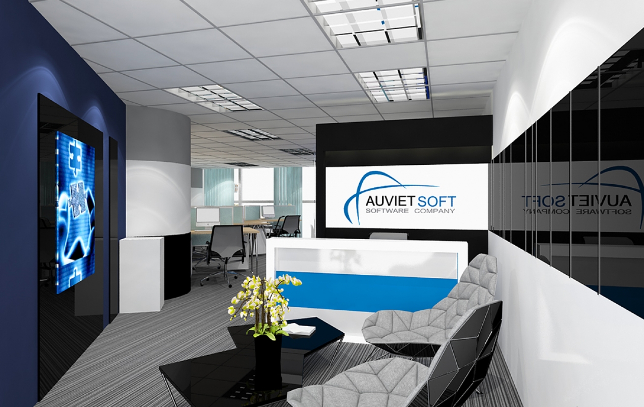 Thiết kế nội thất văn phòng công ty phần mềm AuvietSoft
